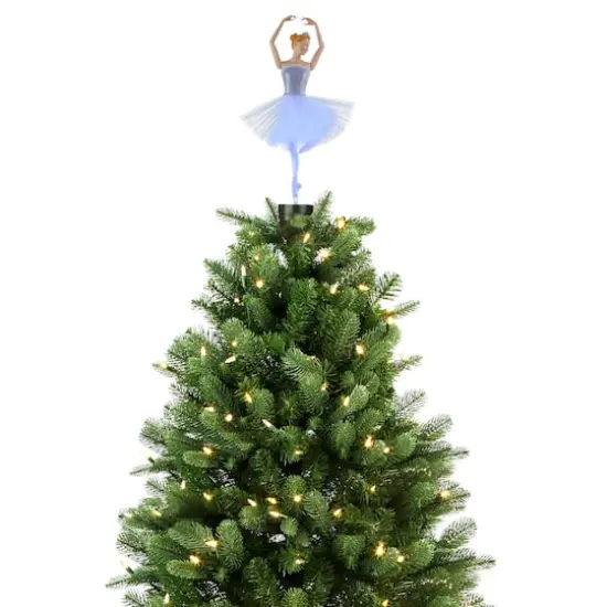 12.5" Animated Fiber-Optic Ballerina Tree Topper {6}
