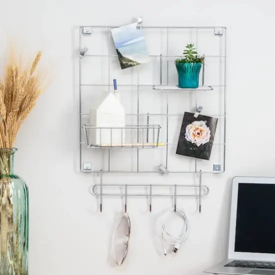 Honey Can Do Chrome Wall Grid Kit {6}