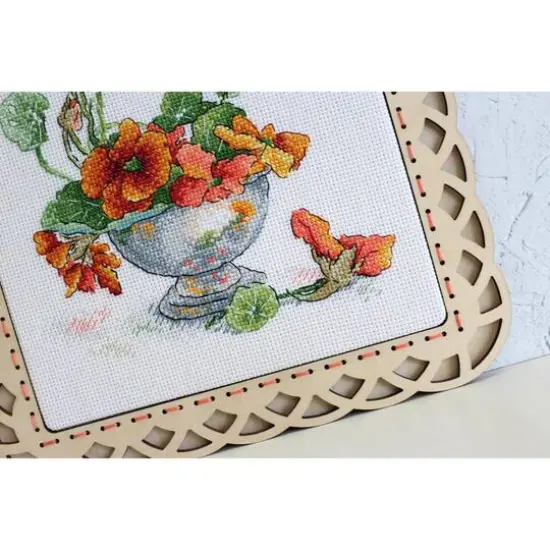 MP Studia Nasturtium Cross Stitch Kit {4}