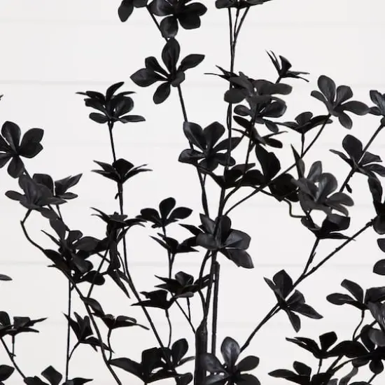 4ft. Artificial Halloween Black Enkianthus Tree {5}