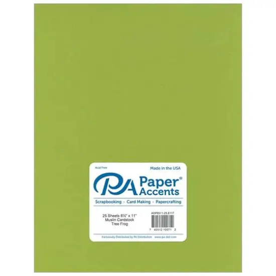 PA Paper™ Accents 8.5" x 11" 73lb. Smooth Cardstock, 25 Sheets Tree Frog {1}