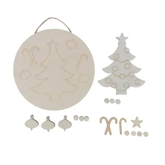 Candy & Christmas Tree Plaque DIY Wood D&eacute;cor Kit by Make Market&reg; {3}