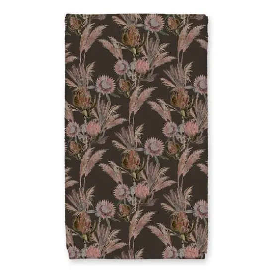 Bloom Protea Tea Towel Set Charcoal {4}