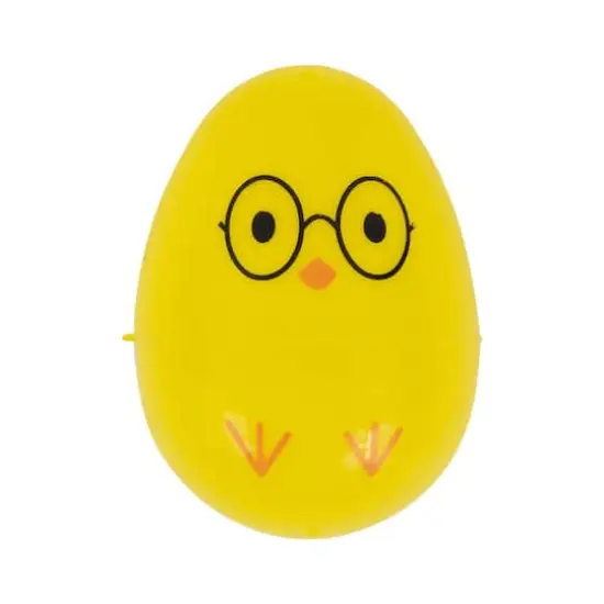 Yellow Chick Wearing Glasses Fillable Easter Eggs, 8ct. {4}