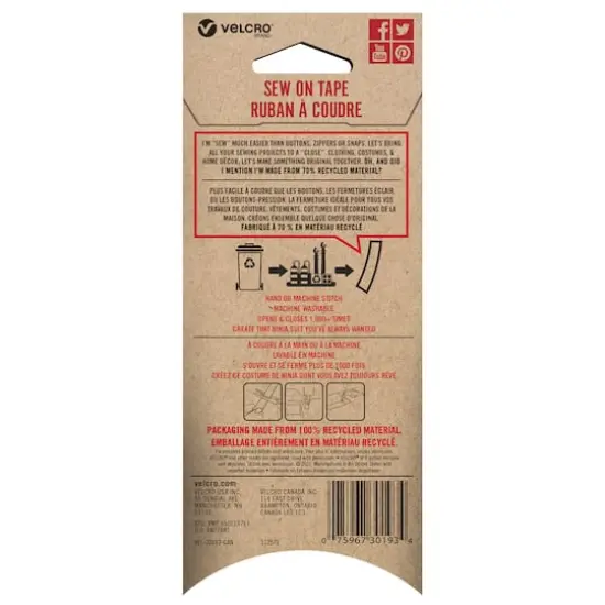 VELCRO&reg; Brand Recycled Sew on Tape {5}