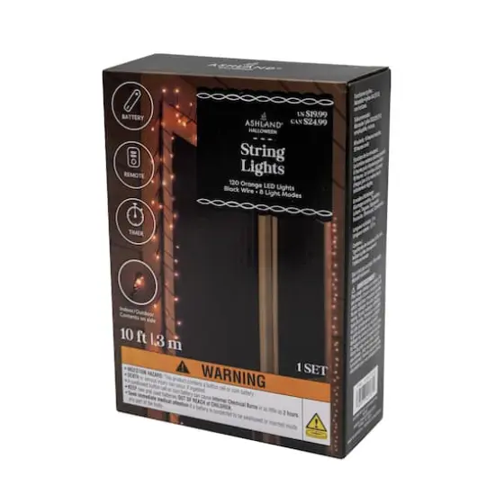 10ft. Orange String Lights by Ashland&reg; {5}