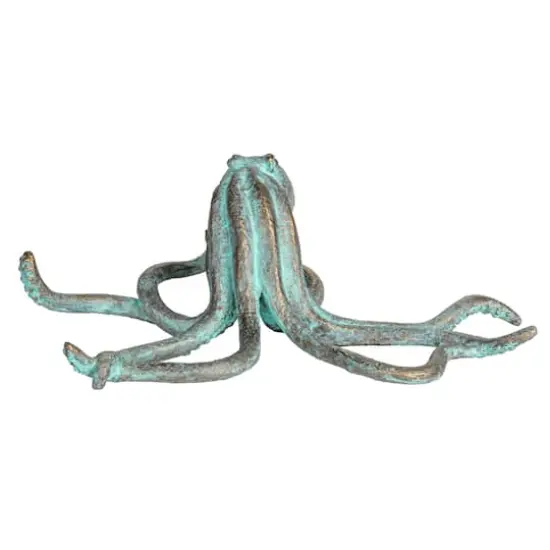 Hello Honey&reg; 12.5" Teal Verdigris Octopus Tabletop D&eacute;cor {6}