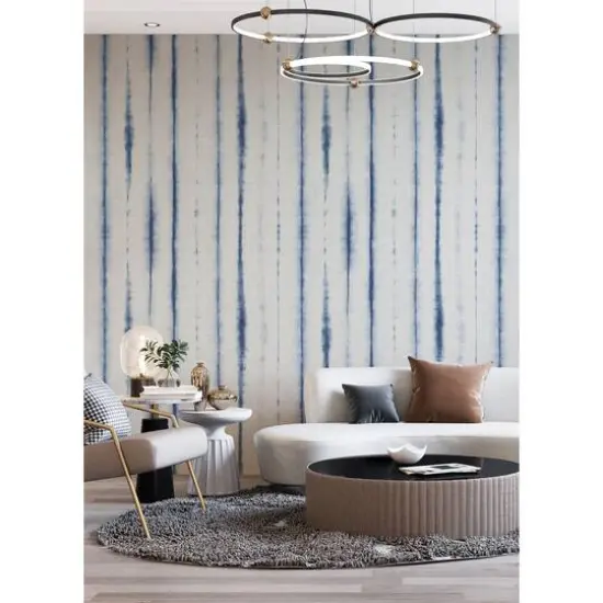 Katie Hunt Denim Blue Hello Shibori Wall Mural {6}
