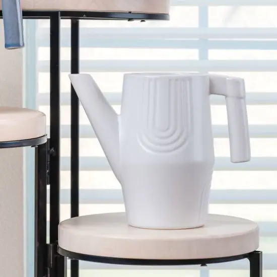 Flora Bunda 8.75" Rainbow Ceramic Watering Can {4}