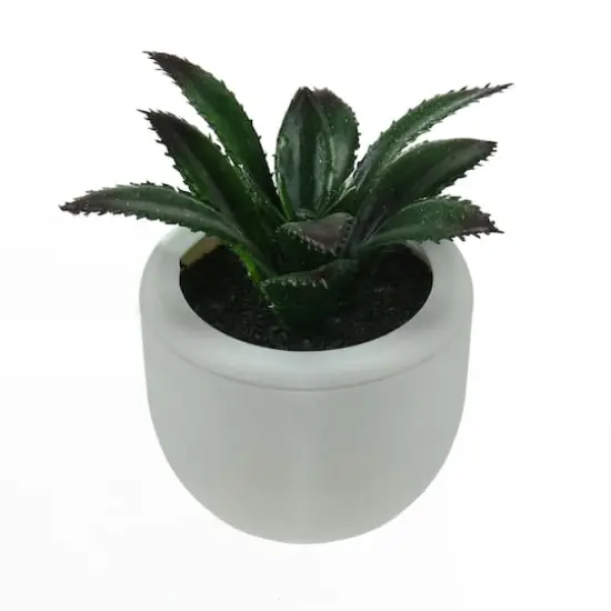 3.5" Artificial Succulent Planter with White Pot {1}