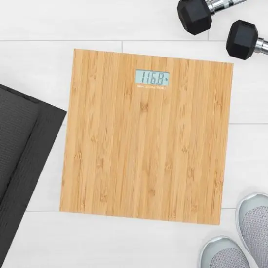 Bath Bliss Digital Glass Scale Bamboo {6}