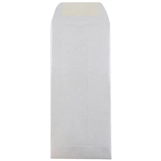 JAM Paper #10 Policy Metallic Business Envelopes, 50ct. Silver Stardream {4}
