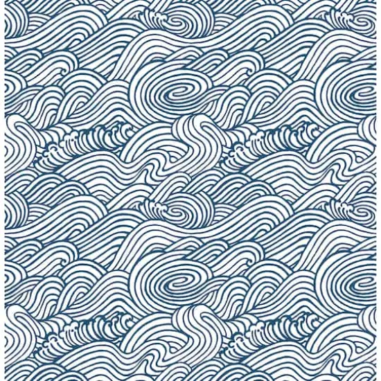 NuWallpaper Navy Saybrook Peel & Stick Wallpaper {1}