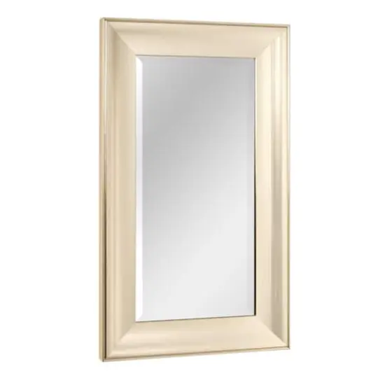 Head West 29.5" Traditional Brushed Nickel Framed Wall Vanity Mirror {9}