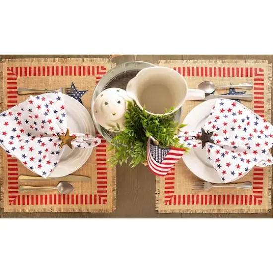 DII&reg; 4th of July Jute Placemat Set, 6ct. {6}