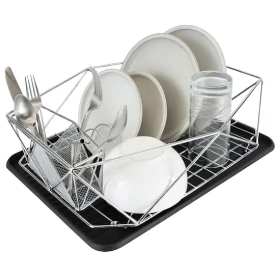 Kitchen Details 18.5" Geode Dish Rack Chrome {4}