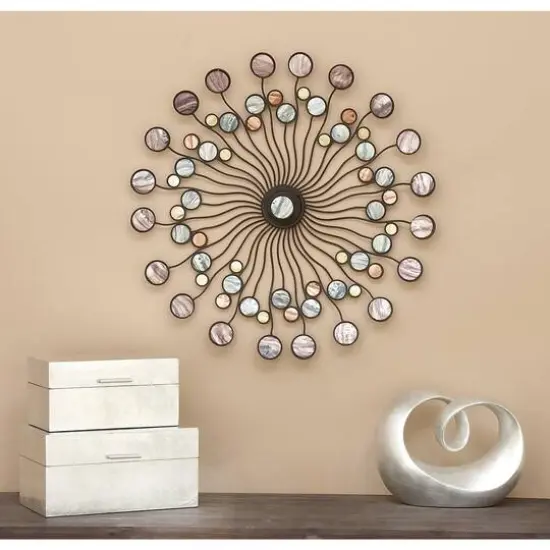 Multicolor Modern Ornamental Metal Wall Decor {10}