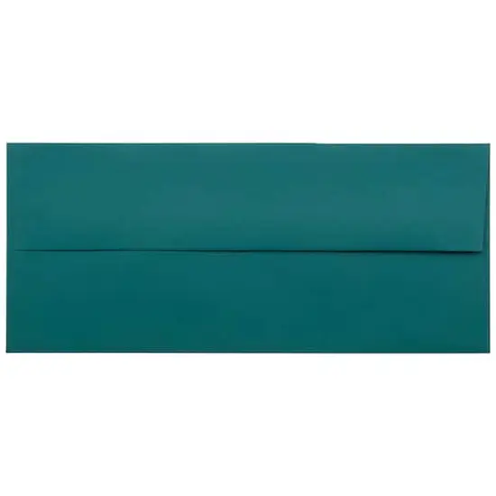 JAM Paper 8" x 11.5" Letter Paper & Envelopes #10 Business Stationery Set, 50ct. Teal {5}