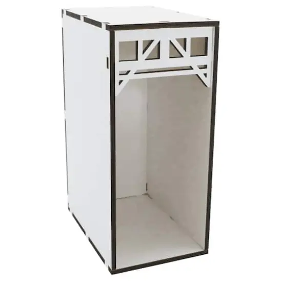 9" White Book Nook Diorama Kit by Make Market&reg; {3}