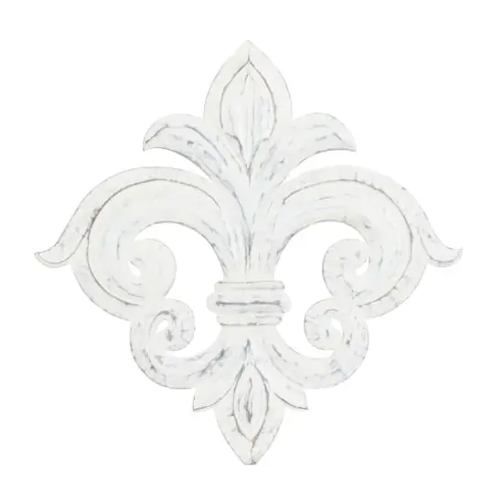 24" White French Themed Wood Wall D&eacute;cor {1}