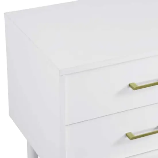 Walker Edison White Modern Nightstand {7}