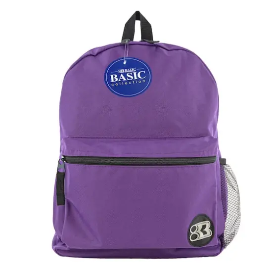 BAZIC&reg; 16" Basic Backpack Purple {1}