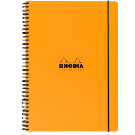 Rhodia&reg; Orange Elasti Book, 9" x 11.75" {1}