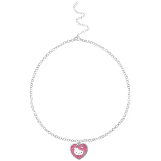 Hello Kitty&reg; Pink Mosaic Heart Enamel Charm {3}