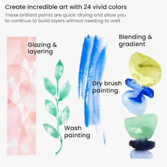 Arteza&reg; 24 Color Watercolor Paint Set {5}