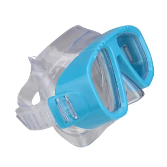 Swim Central 6.75" Sea Blue & Clear Recreational Swim Mask for Kids {3}