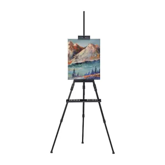Adjustable Black Aluminum Floor Easel by Artist's Loft&trade; {4}
