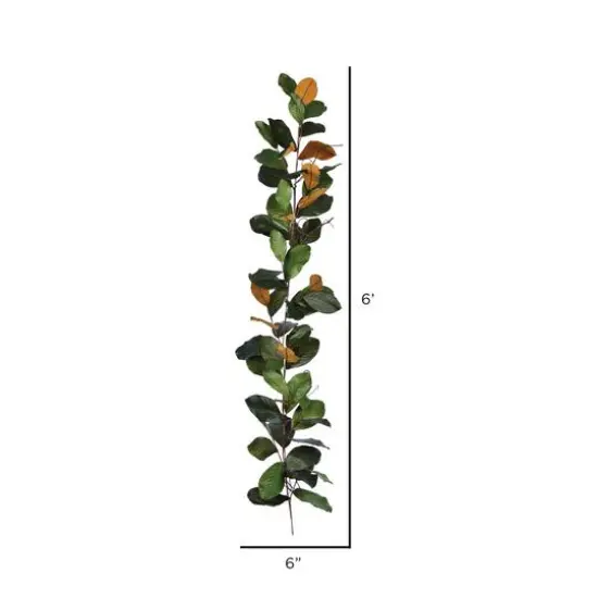 6ft. Green Magnolia Garland {3}