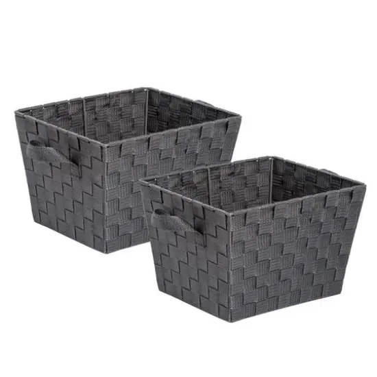 Honey Can Do Woven Bins, 2ct. Gray {1}