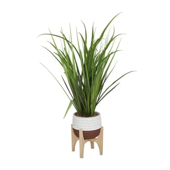 3ft. Potted Green Grass Contemporary Artificial Foliage {6}