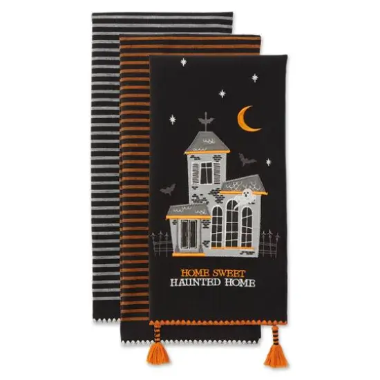 DII&reg; Home Sweet Haunted Home Dishtowel Set {4}