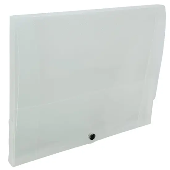 JAM Paper Clear Plastic Portfolio with Snap Closure 10" x 12.5" {3}