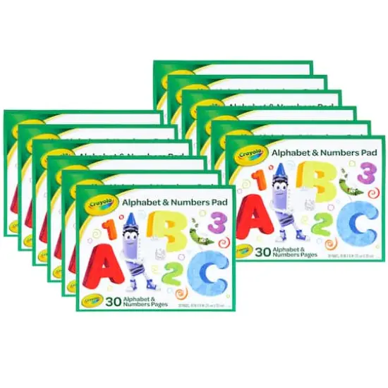 Crayola&reg; Alphabet & Numbers Pads, 12ct. {1}