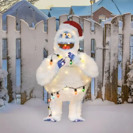 ProductWorks Rudolph 2ft. 3D Bumble with Light Strand Yard Art {6}