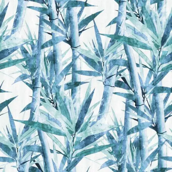 RoomMates Lucky Bamboo Peel & Stick Wallpaper Blue/White {2}