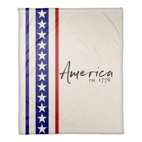 Established 1776 Coral Fleece Blanket {1}