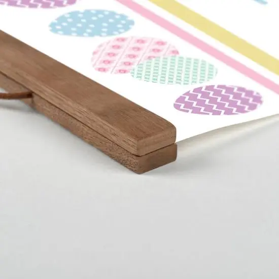 Welcome to Our Burrow 16" x 20" Teak Hanging Canvas {3}