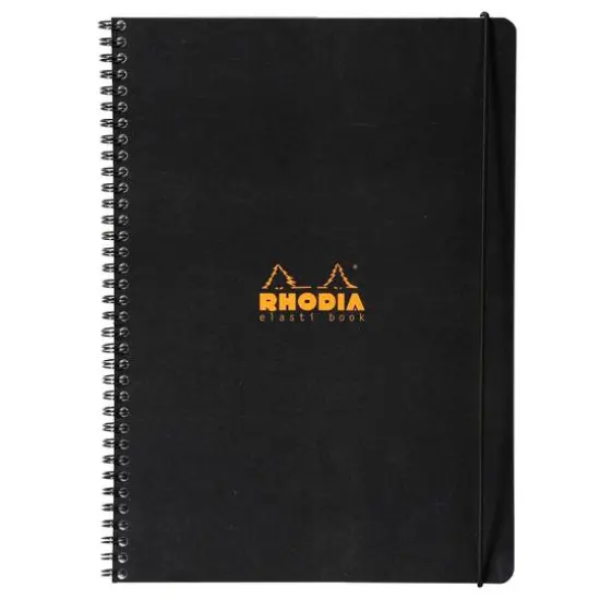 Rhodia&reg; Black Elasti Book, 9" x 11.75" {1}