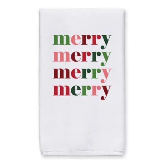 Colorful Merry Tea Towels - Set of 2 {3}