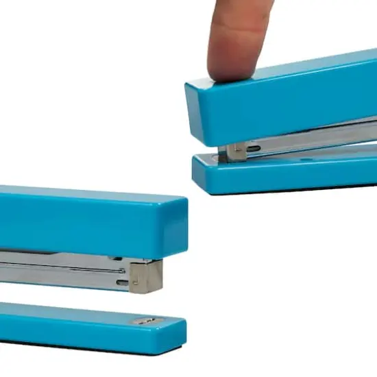 JAM Paper Modern Desk Stapler Blue {6}