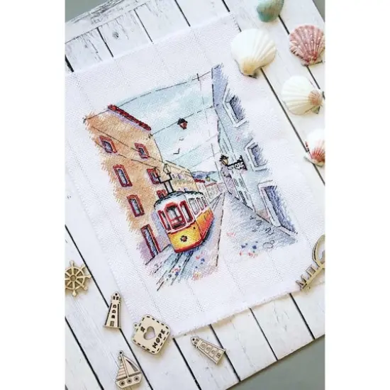 MP Studia South Street Cross Stitch Kit {3}