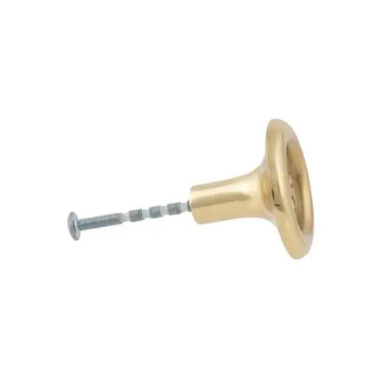 Dritz&reg; Bright Brass Button Knob {4}