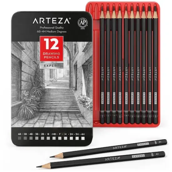Arteza&reg; Professional Graphite Drawing 12 Pencil Set {1}