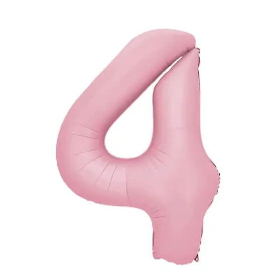 34" Light Pink Number Foil Balloon {1}
