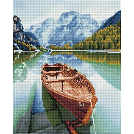 Diamond Dotz&reg; Intermediate Level Fjord Travel Diamond Painting Kit {1}