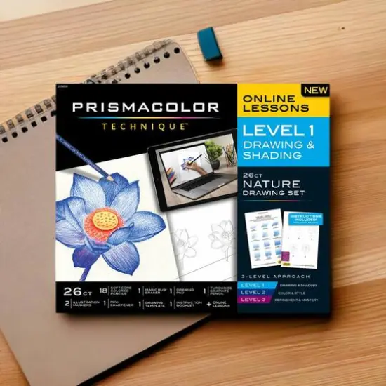 Prismacolor&reg; Technique&trade; Level 1 Drawing & Shading 26-Piece Nature Drawing Set {1}